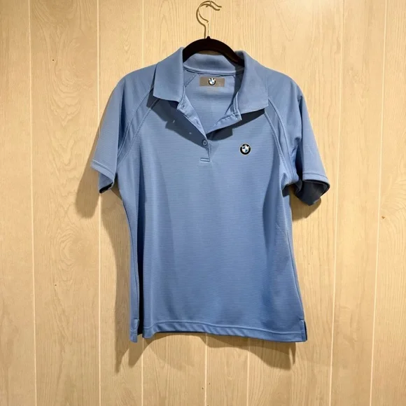 Women’s Blue BMW Collard Shirt, BMW logo- M - Picture 1 of 5